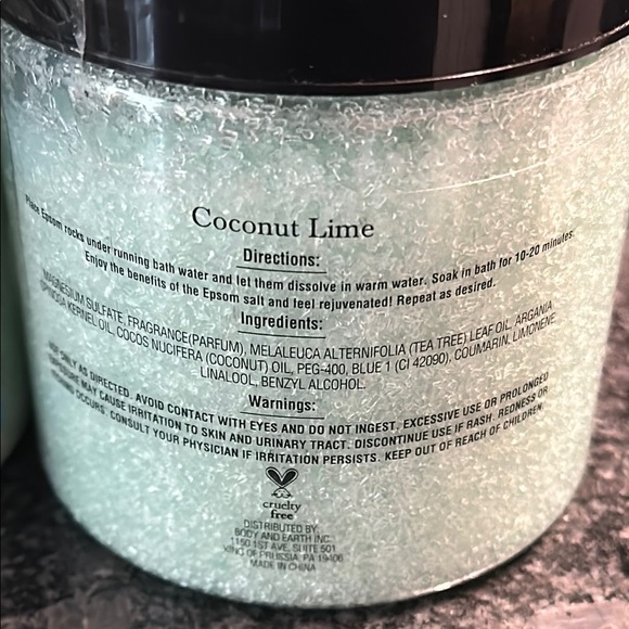 Spa Luxetique (1) Lavender and (2) Coconut Lime Epsom Salts Tubs Set of 3 NWT - Picture 8 of 9